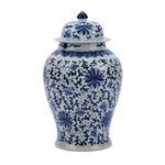 Product Image 2 for Blue & White Twisted Lotus Temple Jar from Legend of Asia