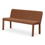 Place Dining Banquette angled view showing depth and curved seat edge