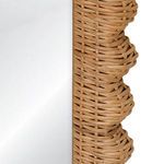 Product Image 2 for Britton Scallop Edge Rattan Floor Mirror from Worlds Away