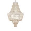 Soft side angle highlighting the shell collection and pearlized white frame details