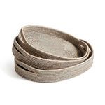 Product Image 1 for Burma Rattan Oval Serving Trays, Set Of 3 from Napa Home And Garden
