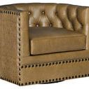 Product Image 3 for Lennox Tufted Leather Swivel Chair from Hooker Furniture