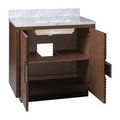 Product Image 7 for Morombe 36" Cocoa Marble Vanity with Rectangular Undermount Sink from Currey & Company
