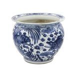 Product Image 10 for Blue & White Porcelain Arhat Fish Planter from Legend of Asia