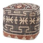 Product Image 1 for Nova Charcoal / Multi Pouf from Loloi
