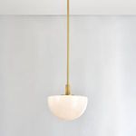 Product Image 5 for Lethbridge 1-Light Small Pendant - Aged Brass from Hudson Valley