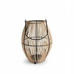 Product Image 2 for Natural Lantern Iron & Bamboo Dia 9" from BIDKHome