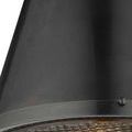 Close-up showing detail of screw fastener on the black metal frame of Seafarer Pendant