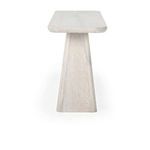 Orlando Console Table side view highlighting tapered pedestal base and narrow rectangular top