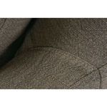 Close-up of seat corner showing precise seam and fabric nap on Noel Slip Swivel Chair slipcover