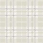 Clark Plaid Berteau Beige wallpaper featuring a classic beige and light gray plaid pattern with subtle texture