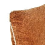 Close-up on corner showing plush velvet fabric and beige piping contrast