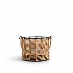 Product Image 6 for Natural Iron & Bamboo Round Lantern Dia 6.25" from BIDKHome