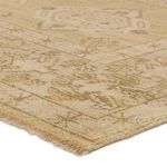 Product Image 2 for Folklore Hand-Knotted Medallion Khaki / Cream Rug 18" x 18" from Jaipur 