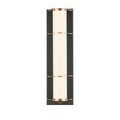 Blaine sconce front view on white background showing brass and bronze finishes