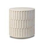 Product Image 1 for Callisto Aged White Concrete Outdoor End Table from Four Hands