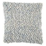 Product Image 4 for Kaz Textured Ivory/ Light Blue Throw Pillow 22 inch from Jaipur