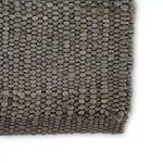 Anthro Natural Solid Dark Gray Area Rug image 3