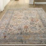 Product Image 3 for Madison Floral Blue/ Beige Rug from Jaipur 