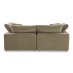 Rear view of Terra Condo Nook sectional showing two modular pieces joined with back cushions