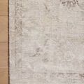 Marcella Rug corner on light wood floor highlighting screen-printed detail and soft pile texture