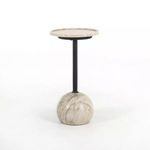 Product Image 3 for Viola Accent Table Antique White Marble from Four Hands