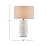 Product Image 14 for Innkeeper White Terracotta Table Lamp from Currey & Company