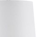 Fabric texture and smooth white surface detail of Duveen Table Lamp’s drum shade