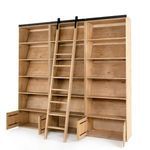 Product Image 25 for Bane Triple Bookshelf with Ladder - Smoked Pine from Four Hands