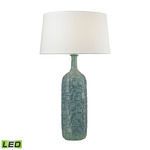 Product Image 1 for Cubist Ceramic Bottle Lamp In Blue from Elk Home