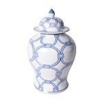 Product Image 1 for Blue & White Lover Locks Temple Jar-Small from Legend of Asia