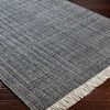 Product Image 4 for Reliance Hand-Woven Striped Wool Charcoal / Medium Gray Rug - 2' x 3' from Surya