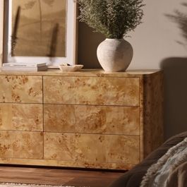 Product Image 12 for Mullins 6 Drawer Burl Dresser from Four Hands