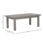Product Image 14 for Club Aluminum Midnight Rectangular Coffee Table from Summer Classics
