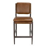 Product Image 2 for Wooster Cuba Brown Leather Counter Chair from Noir