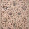Giada Blush Multi Rug with traditional floral motifs on a blush pink background with muted multicolor accents