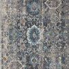 Flat lay view of entire rug revealing full traditional medallion and border pattern
