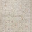 Marcella Sage Gold Rug with tonal, distressed traditional motifs in soft beige and gold hues