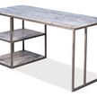 Product Image 4 for Open Desk With Shelves  Marble Top from Sarreid Ltd.