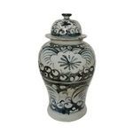 Product Image 1 for Blue & White Sea Flower Temple Jar - Small from Legend of Asia
