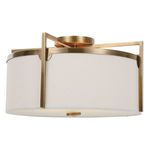 Product Image 2 for Colfax Brass 3 Light Semi Flush from Uttermost