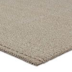 Close-up of Ryker rug corner showing thick handwoven polypropylene and polyester texture
