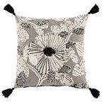 Product Image 1 for Rosetti Black/ Ivory Floral Throw Pillow 20 inch by Nikki Chu from Jaipur 