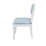 Product Image 5 for Bow Back Upholstered Dining Chair In Matte White Lacquer from Worlds Away