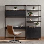 Product Image 31 for Trey Black Wash Modular Wall Desk W/ 1 Bookcase from Four Hands