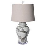 Product Image 6 for Hong Wu Plum Temple Jar Table Lamp Brown Shade from Legend of Asia