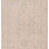 Josephine Medallion beige and light blue traditional rug with vintage ornate medallion and low-pile polyester texture