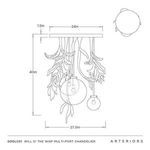 Product Image 7 for Will O' the Wisp Multi-Port Chandelier from Arteriors