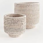 Product Image 2 for Burma Rattan Cachepots, Set Of 2 from Napa Home And Garden