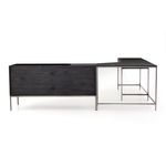 Product Image 7 for Trey Desk System With Filing Credenza - Black Wash Poplar from Four Hands